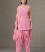 everyday workwear women regular kurta with patiala & with dupatta