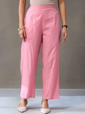 everyday workwear women regular cotton kurta with palazzos & with dupatta 4