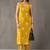 formal women floral printed regular cotton kurta with trousers