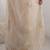Cream embellished sequinned organza heavy work saree