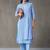 formal women embroidered regular chikankari cotton kurta with trousers & with dupatta