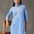 formal women embroidered regular chikankari cotton kurta with trousers & with dupatta