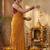 Mustard leheriya zari designer saree