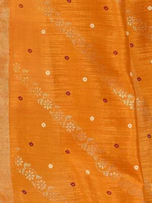 Mustard leheriya zari designer saree 4