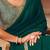 Green sequinned pure georgette saree