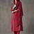 tailored women embroidered regular chikankari cotton kurta with trousers & with dupatta