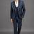Midnight blue beaded shawl lapel tuxedo set