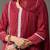 tailored women embroidered regular chikankari cotton kurta with trousers & with dupatta