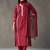 tailored women embroidered regular chikankari cotton kurta with trousers & with dupatta