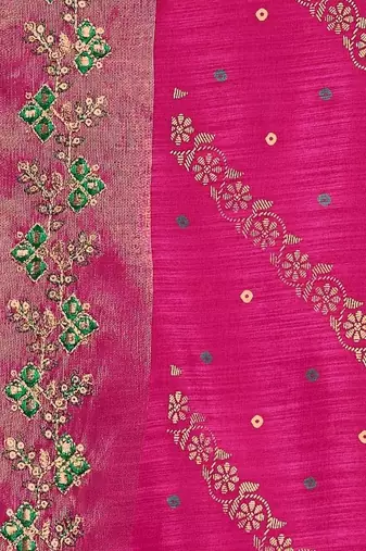 Pink leheriya zari designer saree