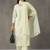 workwear women ethnic motifs embroidered regular chikankari cotton kurta with palazzos & with dupatta