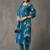 formal women floral printed regular cotton kurta with trousers & with dupatta