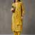 tailored women ethnic motifs embroidered regular thread work cotton kurta with trousers & with dupatta