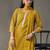 tailored women ethnic motifs embroidered regular thread work cotton kurta with trousers & with dupatta