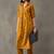 smart women printed regular cotton kurta with trousers