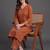 workwear women regular silk crepe kurta with palazzos