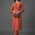 structured women ethnic motifs embroidered regular thread work kurta with trousers