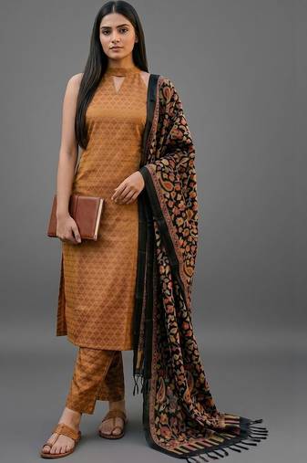 formal women regular kurta with trousers & with dupatta