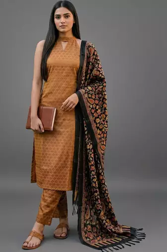 formal women regular kurta with trousers & with dupatta