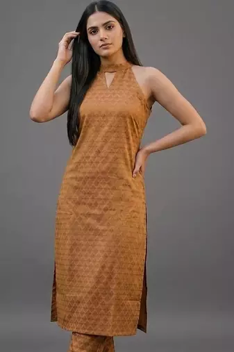 formal women regular kurta with trousers & with dupatta