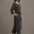structured women printed regular kurta with trousers