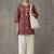 contemporary women paisley printed regular cotton farshi suit