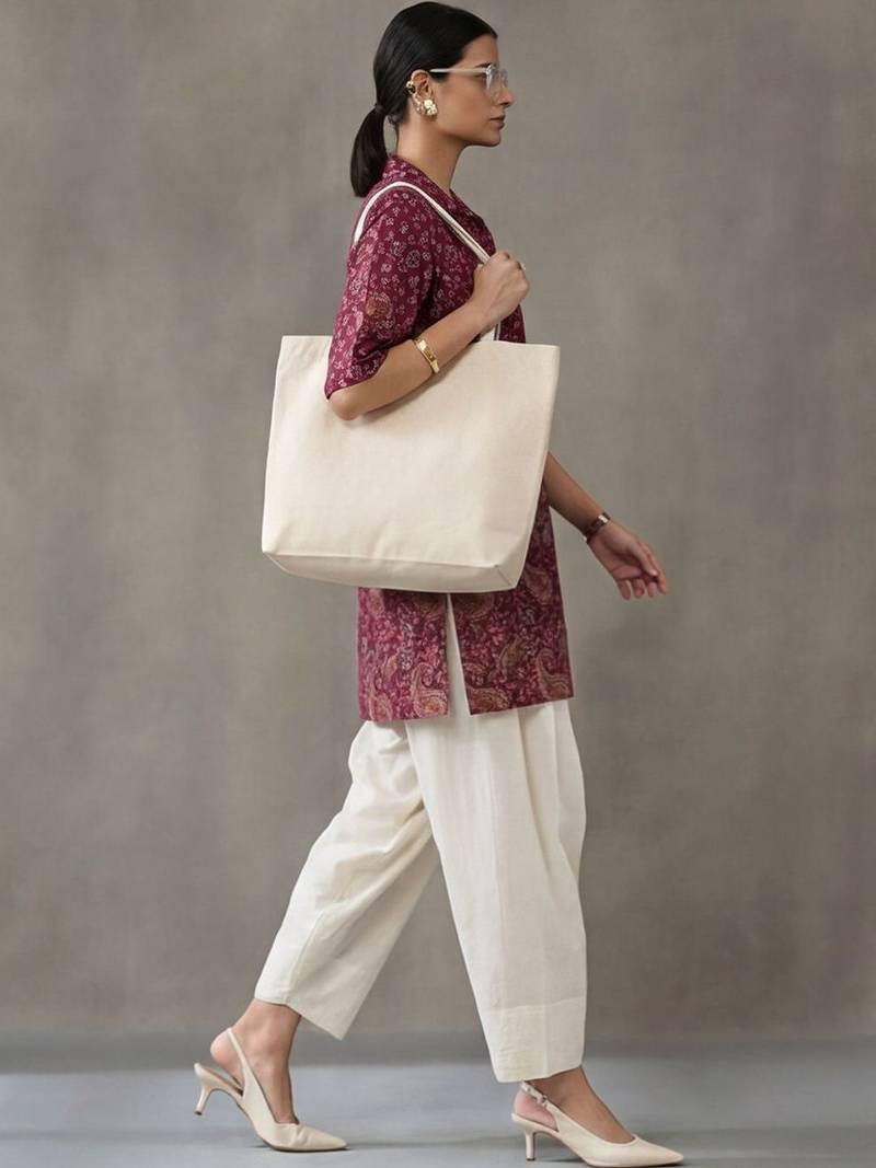 contemporary women paisley printed regular cotton farshi suit