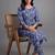 formal women floral printed regular kurta with palazzos