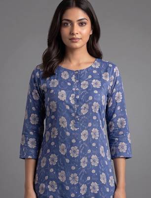 formal women floral printed regular kurta with palazzos 5