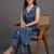 structured women floral printed regular kurta with palazzos