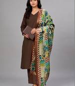 workwear women ethnic motifs regular kurta with trousers & with dupatta