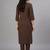 workwear women ethnic motifs regular kurta with trousers & with dupatta