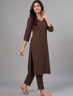 workwear women ethnic motifs regular kurta with trousers & with dupatta 5