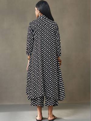 smart women printed regular kurta with harem pants 3