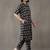 formal women ethnic motifs printed regular cotton kurta with trousers