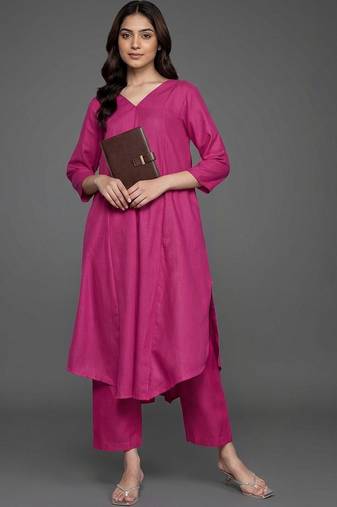 smart women regular kurta with palazzos