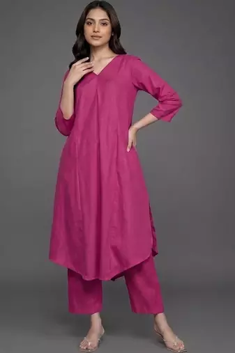 smart women regular kurta with palazzos
