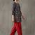 tailored women paisley printed regular cotton farshi suit