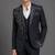 Black embroidered peak lapel tuxedo set