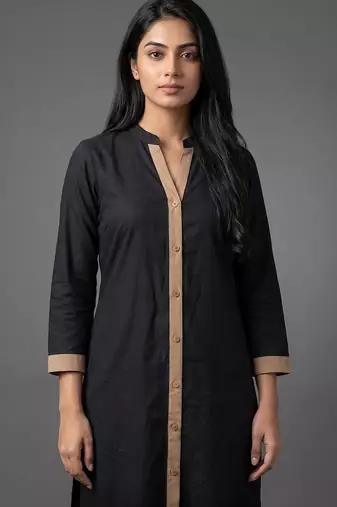 tailored women regular kurta with trousers