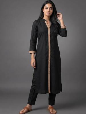 tailored women regular kurta with trousers 6