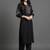 tailored women ethnic motifs embroidered regular thread work kurta with trousers