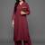 structured women regular silk crepe kurta with palazzos