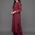structured women regular silk crepe kurta with palazzos