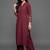 structured women regular silk crepe kurta with palazzos
