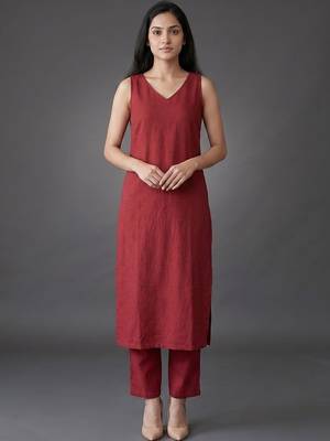 formal women regular kurta with trousers 1