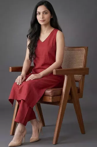 formal women regular kurta with trousers