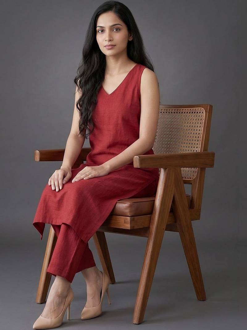 formal women regular kurta with trousers