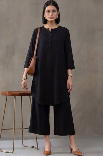 tailored women regular kurta with palazzos