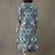 workwear women printed regular cotton kurta with trousers